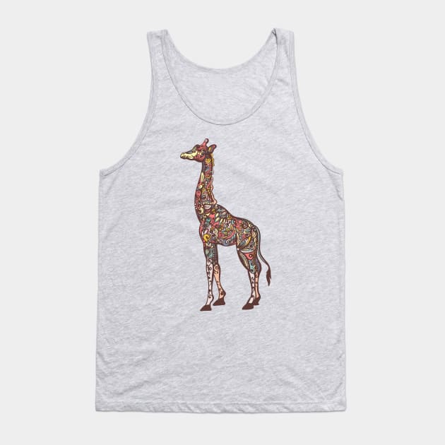 giraffe Tank Top by Volha_Petra